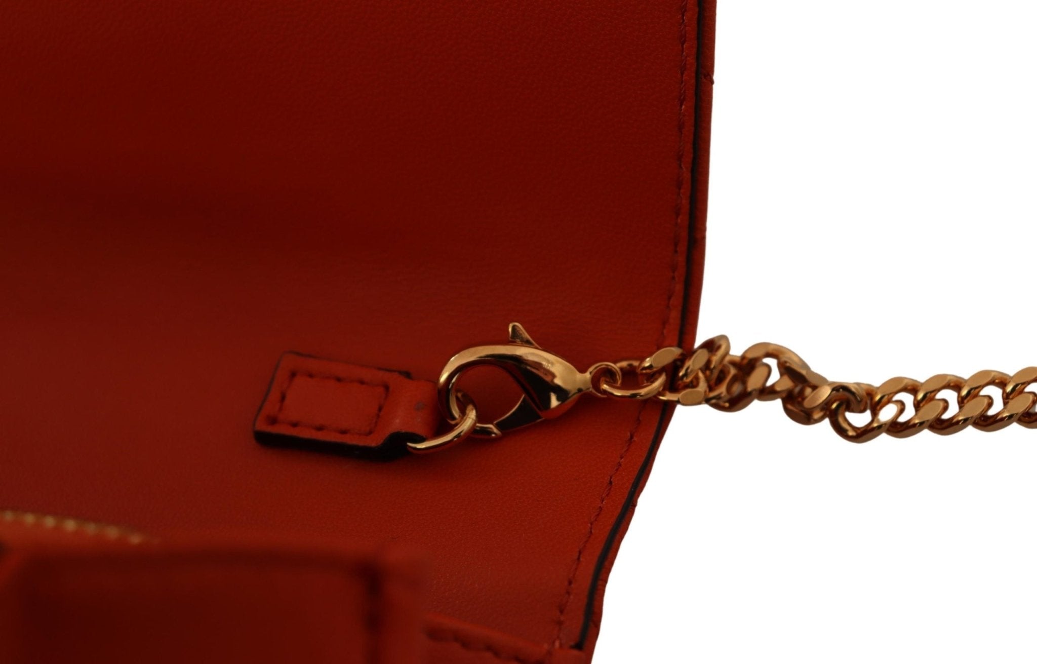 Versace Red Nappa Leather Medusa Evening Bag - Fizigo